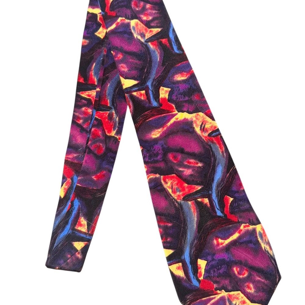 J. Garcia Multicolor Abstract Tie